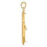 37 mm 14k Yellow Gold coin bezel for 37 mm Coin — alternate view