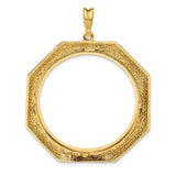 37 mm 14k Yellow Gold coin bezel for 37 mm Coin — additional image