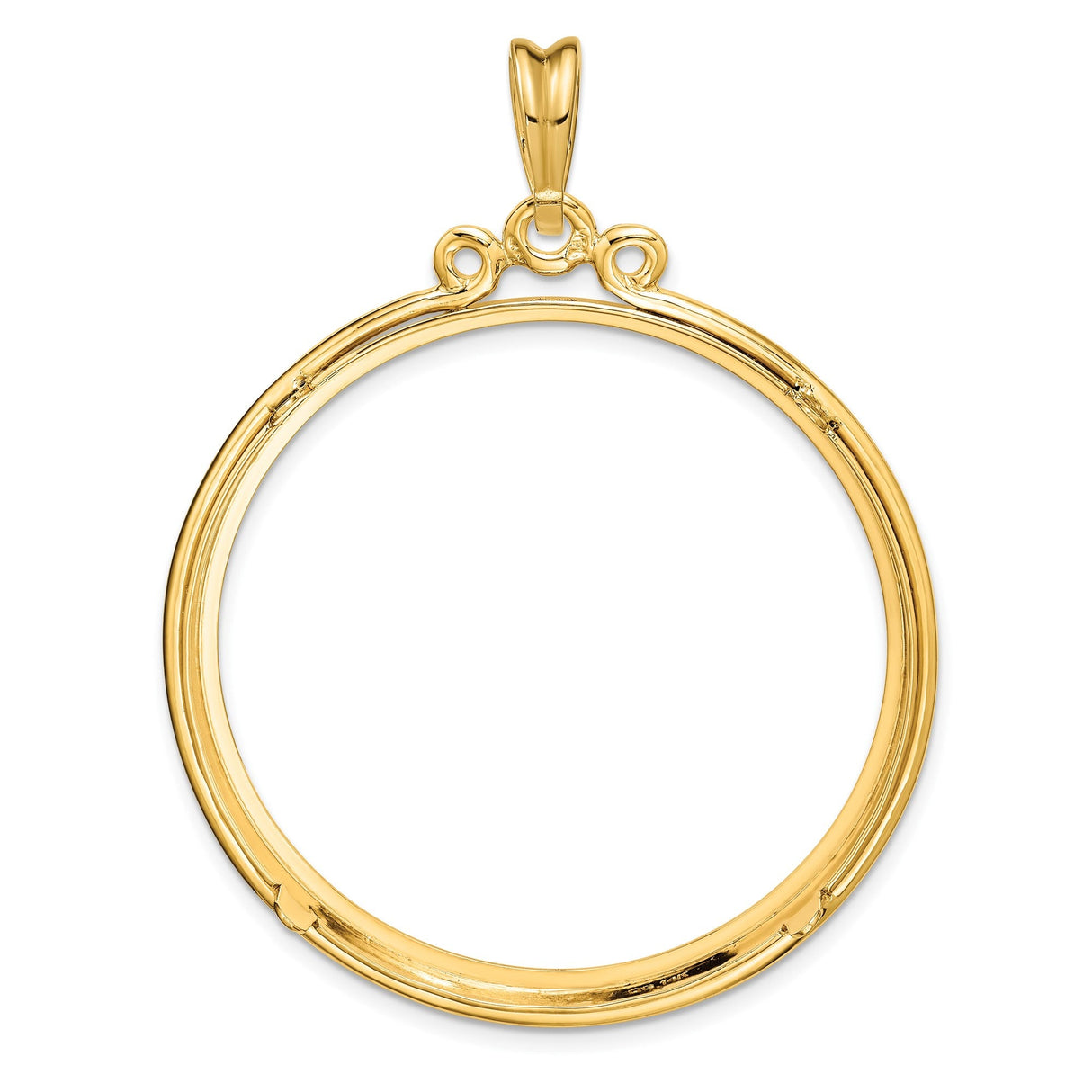 37 mm 14k Yellow Gold coin bezel for 37 mm Coin — additional image