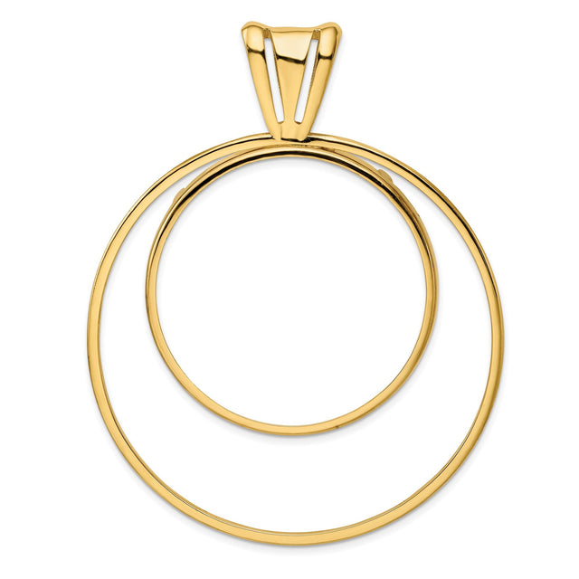 37 mm 14k Yellow Gold coin bezel for 37 mm Coin