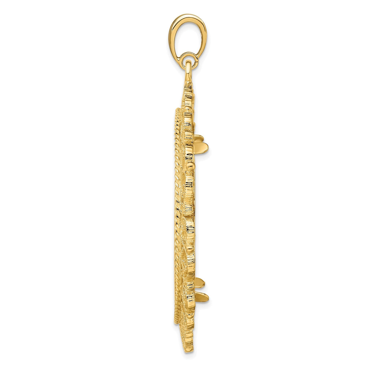 37 mm 14k Yellow Gold coin bezel for 37 mm Coin — alternate view