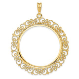 37 mm 14k Yellow Gold coin bezel for 37 mm Coin — additional image