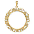 37 mm 14k Yellow Gold coin bezel for 37 mm Coin