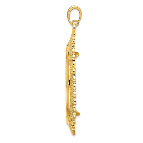 37 mm 14k Yellow Gold coin bezel for 37 mm Coin — alternate view