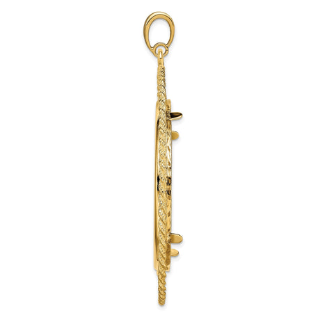 37 mm 14k Yellow Gold coin bezel for 37 mm Coin — alternate view