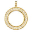 37 mm 14k Yellow Gold coin bezel for 37 mm Coin