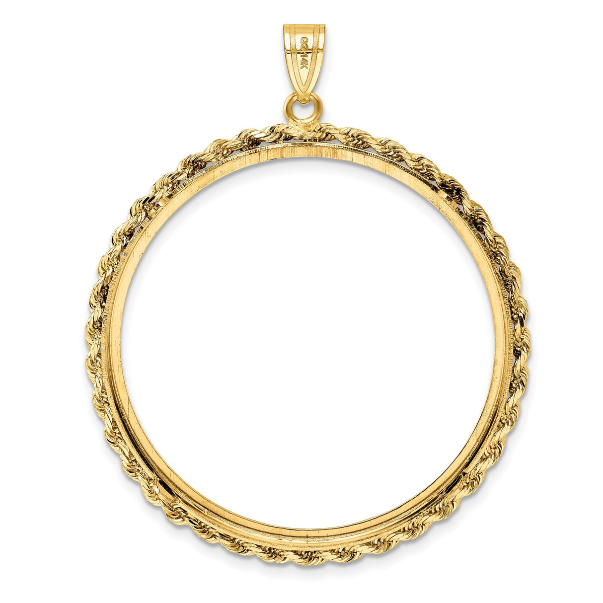 37 mm 14k Yellow Gold coin bezel for 37 mm Coin — additional image