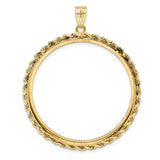 37 mm 14k Yellow Gold coin bezel for 37 mm Coin — additional image