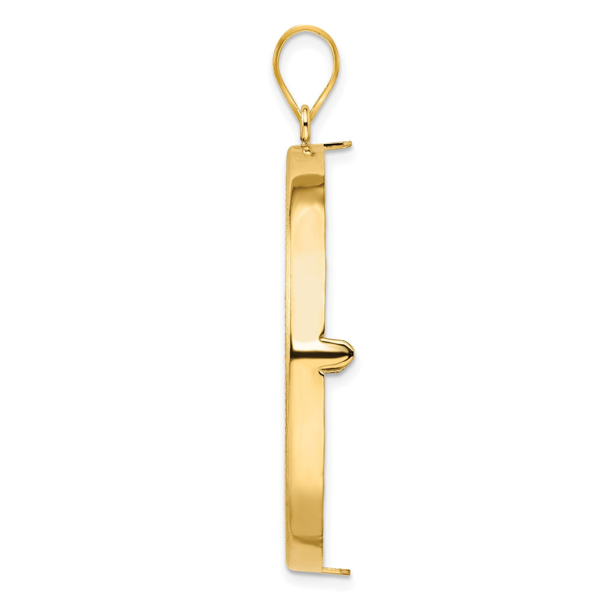 37 mm 14k Yellow Gold coin bezel for 37 mm Coin — alternate view