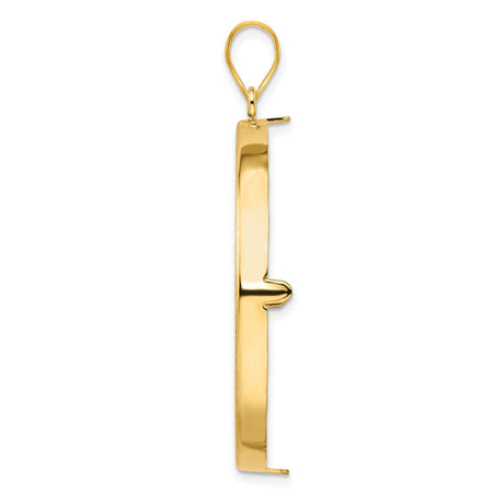 37 mm 14k Yellow Gold coin bezel for 37 mm Coin — alternate view