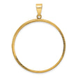 37 mm 14k Yellow Gold coin bezel for 37 mm Coin