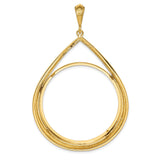 37 mm 14k Yellow Gold coin bezel for 37 mm Coin — additional image