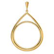37 mm 14k Yellow Gold coin bezel for 37 mm Coin