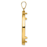 37 mm 14k Yellow Gold coin bezel for 37 mm Coin — alternate view