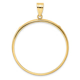 37 mm 14k Yellow Gold coin bezel for 37 mm Coin