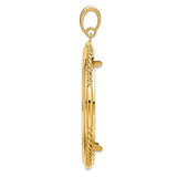37 mm 14k Yellow Gold coin bezel for 37 mm Coin — alternate view