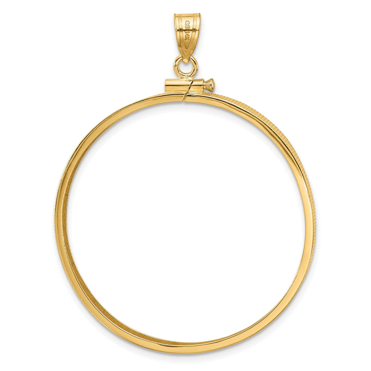 37 mm 14k Yellow Gold coin bezel for 37 mm Coin — additional image