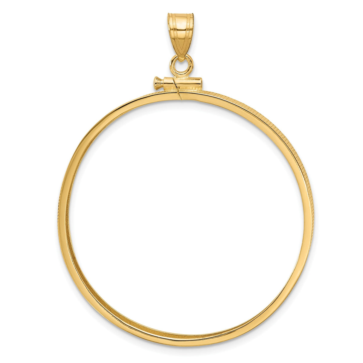 37 mm 14k Yellow Gold coin bezel for 37 mm Coin