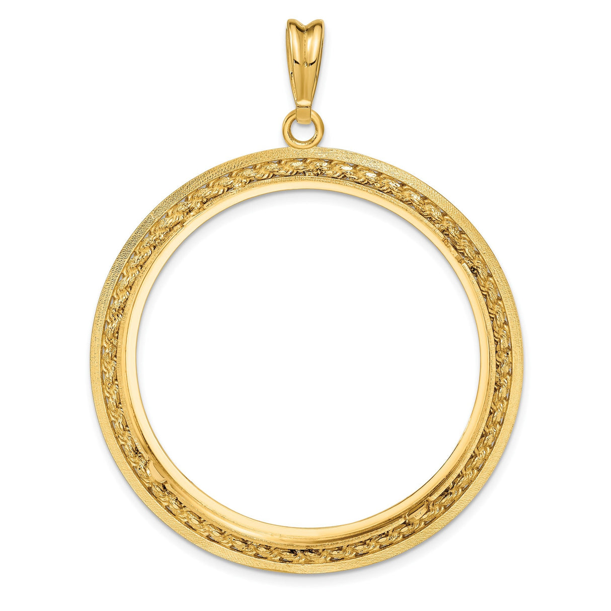 37 mm 14k Yellow Gold coin bezel for 37 mm Coin — additional image