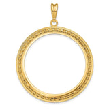 37 mm 14k Yellow Gold coin bezel for 37 mm Coin — additional image