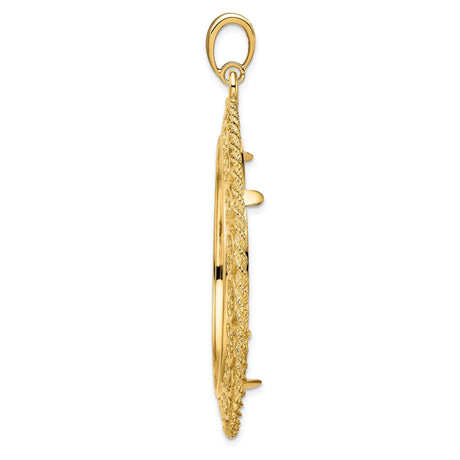 37 mm 14k Yellow Gold coin bezel for 37 mm Coin — alternate view