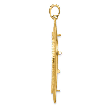 37 mm 14k Yellow Gold coin bezel for 37 mm Coin — alternate view