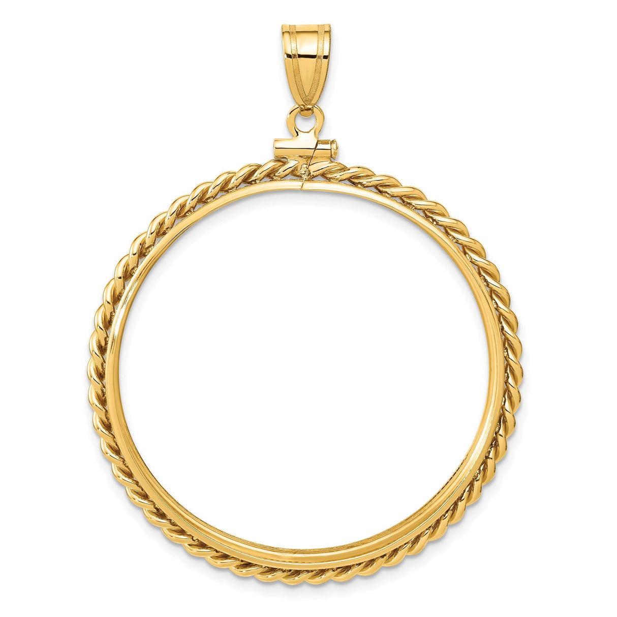 37 mm 14k Yellow Gold coin bezel for 37 mm Coin — additional image