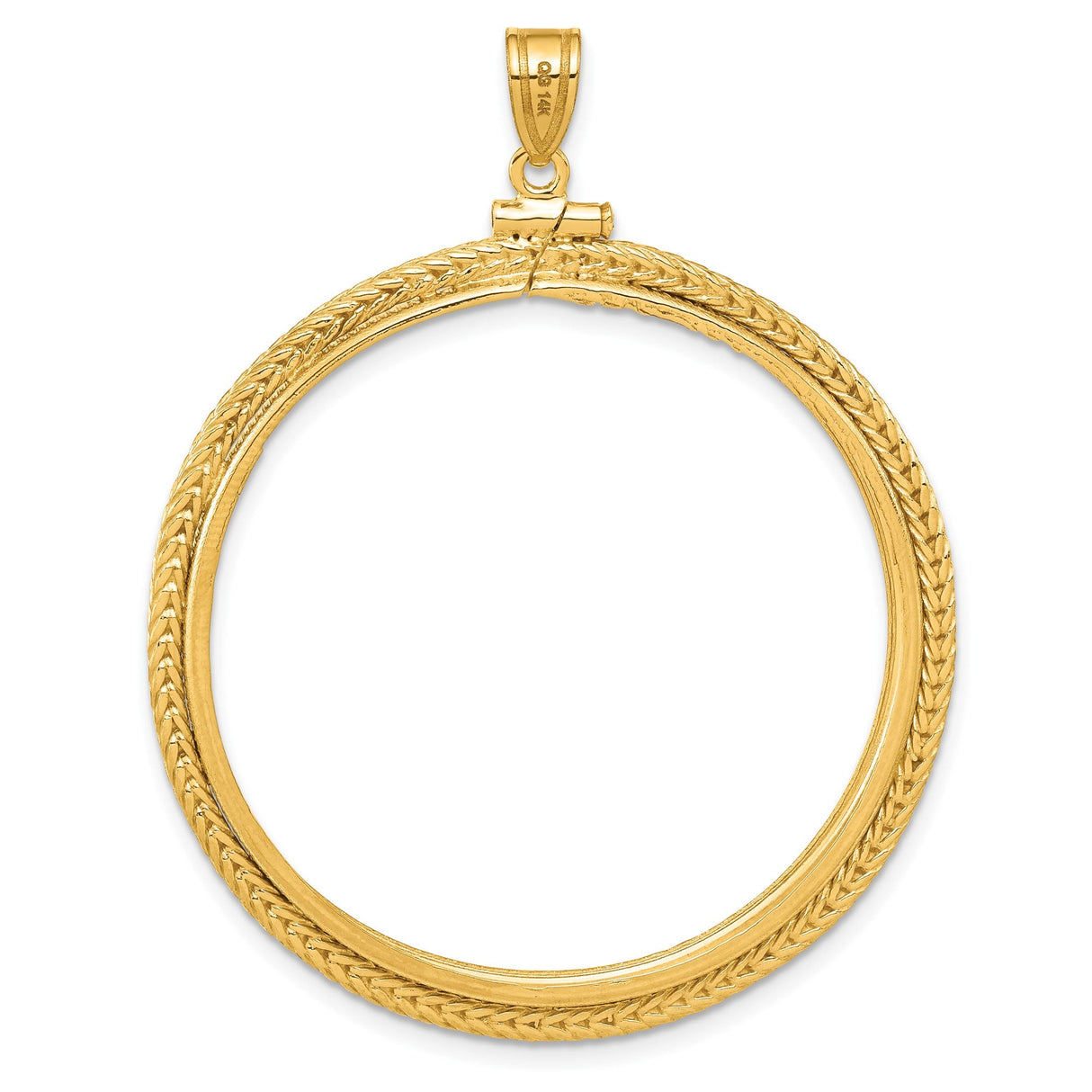 37 mm 14k Yellow Gold coin bezel for 37 mm Coin — additional image