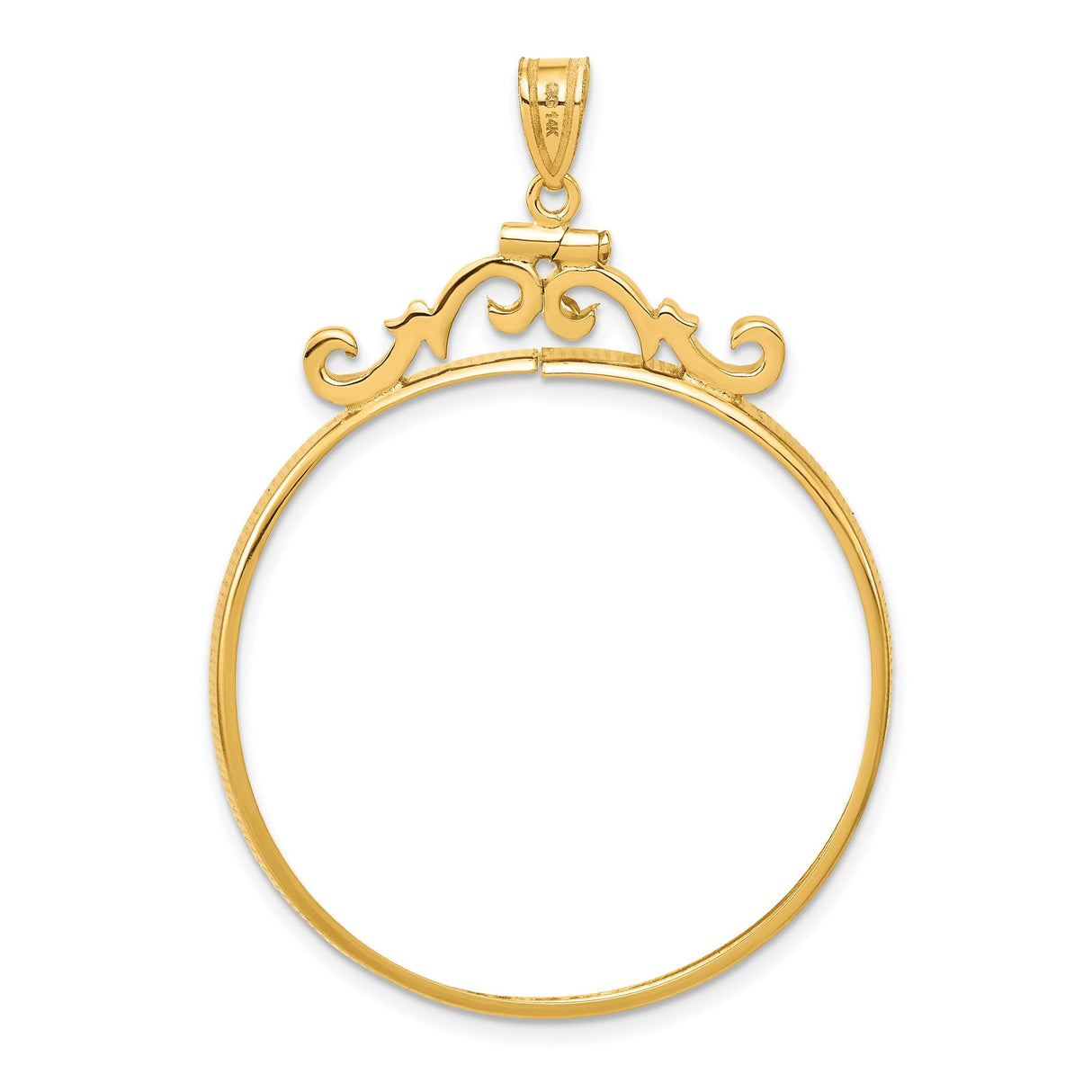 37 mm 14k Yellow Gold coin bezel for 37 mm Coin — additional image