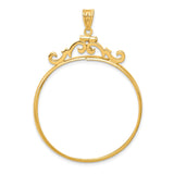 37 mm 14k Yellow Gold coin bezel for 37 mm Coin — additional image