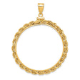 37 mm 14k Yellow Gold coin bezel for 37 mm Coin