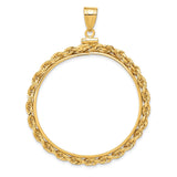 37 mm 14k Yellow Gold coin bezel for 37 mm Coin