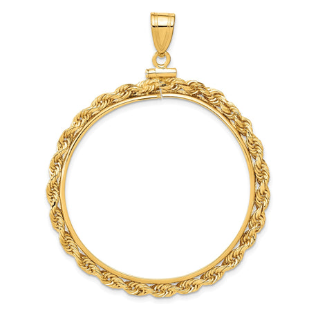 37 mm 14k Yellow Gold coin bezel for 37 mm Coin