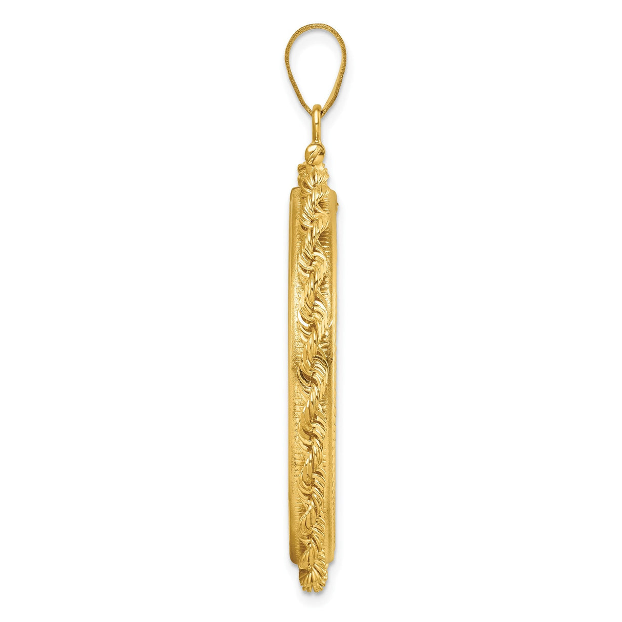 37 mm 14k Yellow Gold coin bezel for 37 mm Coin — alternate view