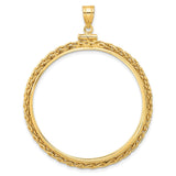 37 mm 14k Yellow Gold coin bezel for 37 mm Coin — additional image