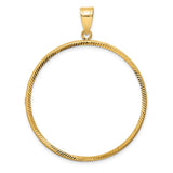 38 mm 10k Yellow Gold coin bezel for 38.1 mm Coin