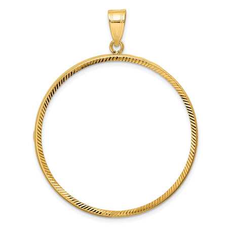 38 mm 10k Yellow Gold coin bezel for 38.1 mm Coin