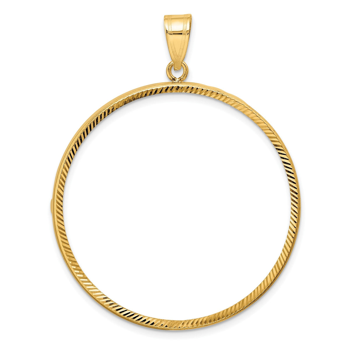38 mm 14k Yellow Gold coin bezel for 38.1 mm Coin