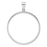 38 mm 14k White Gold coin bezel for 38.1 mm Coin