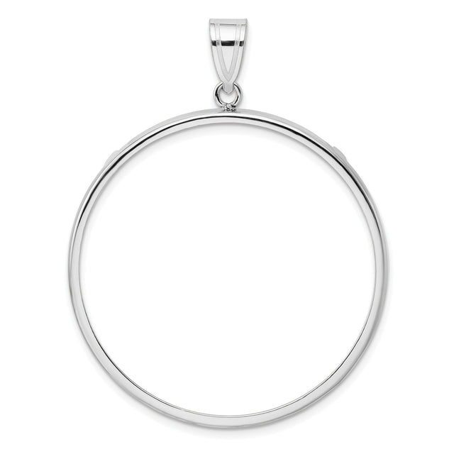 38 mm 14k White Gold coin bezel for 38.1 mm Coin