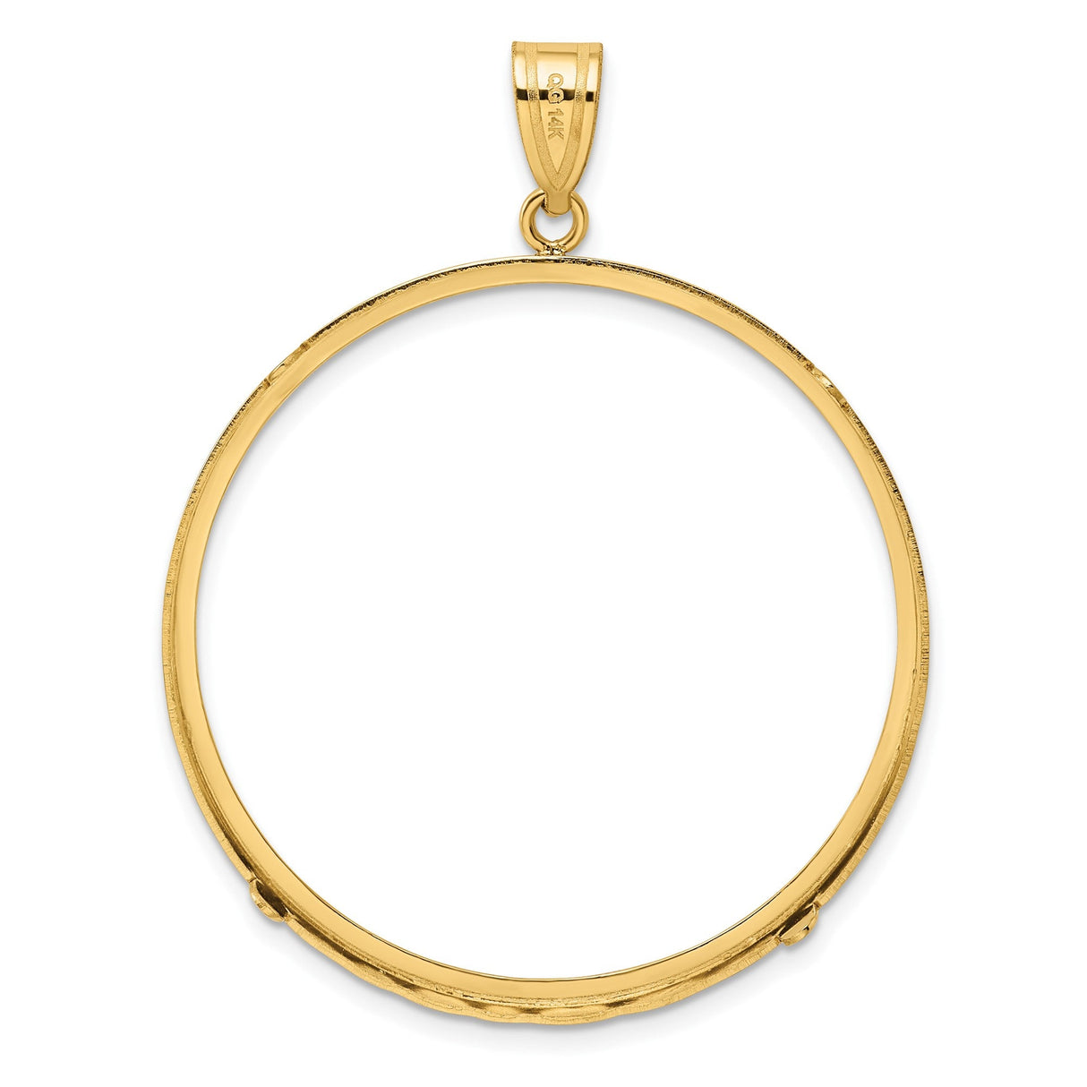 38 mm 14k Yellow Gold coin bezel for 38.1 mm Coin — additional image