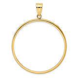 38 mm 14k Yellow Gold coin bezel for 38.1 mm Coin