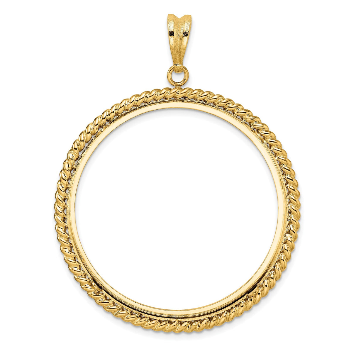38 mm 14k Yellow Gold coin bezel for 38.1 mm Coin — additional image