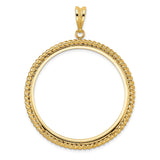 38 mm 14k Yellow Gold coin bezel for 38.1 mm Coin — additional image
