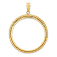 38 mm 14k Yellow Gold coin bezel for 38.1 mm Coin