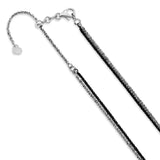 14K White Gold 2 mm Polished Chain Necklace