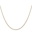 14K Yellow Gold 0.8 mm Polished Chain Necklace