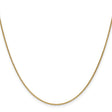14K Yellow Gold 1.1 mm Polished Chain Necklace