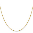 14K Yellow Gold 1.4 mm Polished Chain Necklace