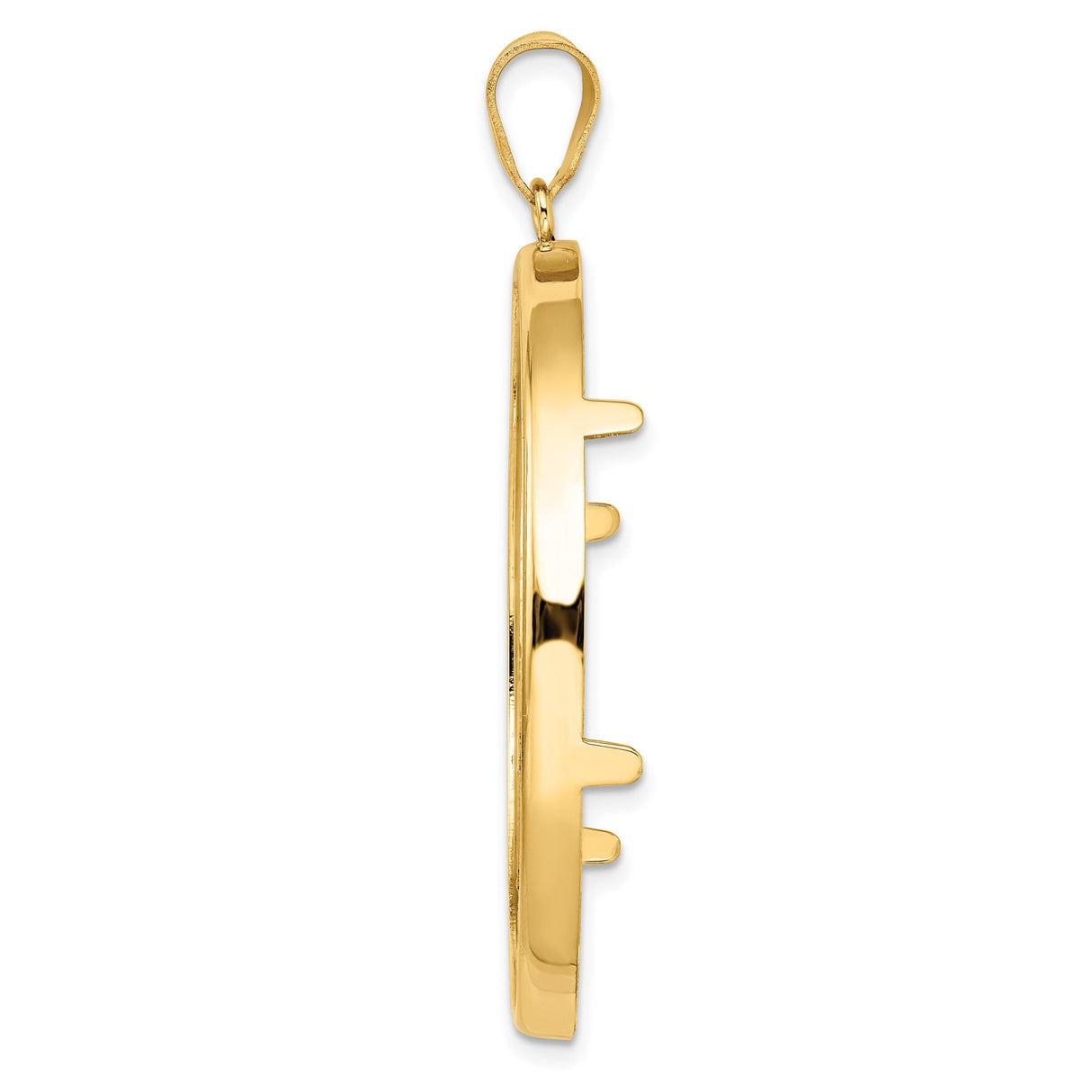 41 mm 14k Yellow Gold coin bezel for 40.6 mm Coin — alternate view